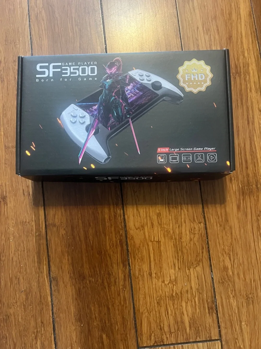 SF 3500 FHD White Handheld Game Player - Portable Gaming Console